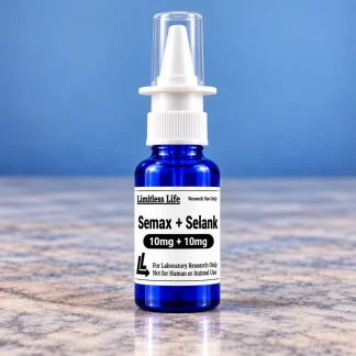 Semax 10mg + Selank 10mg (Nasal) laboratory research material